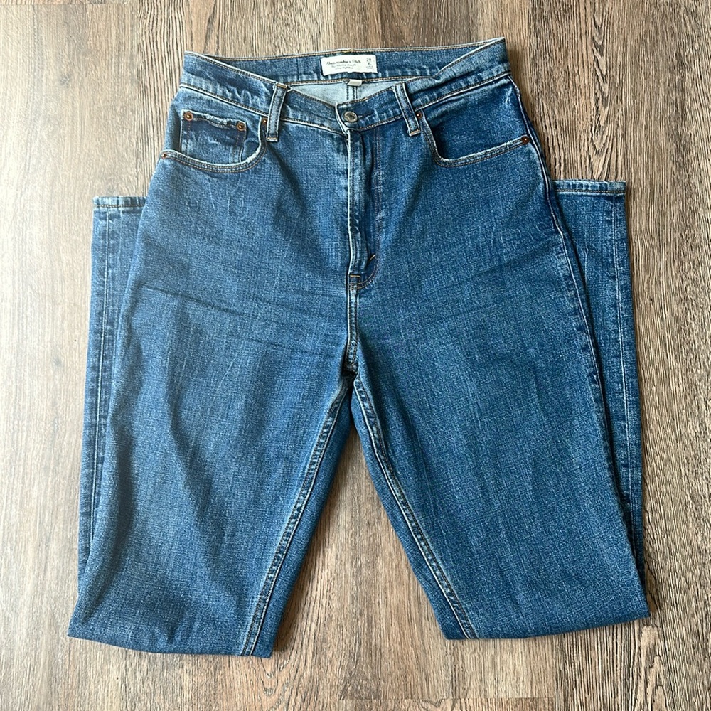 Abercrombie & Fitch Blue Straight Leg Jeans